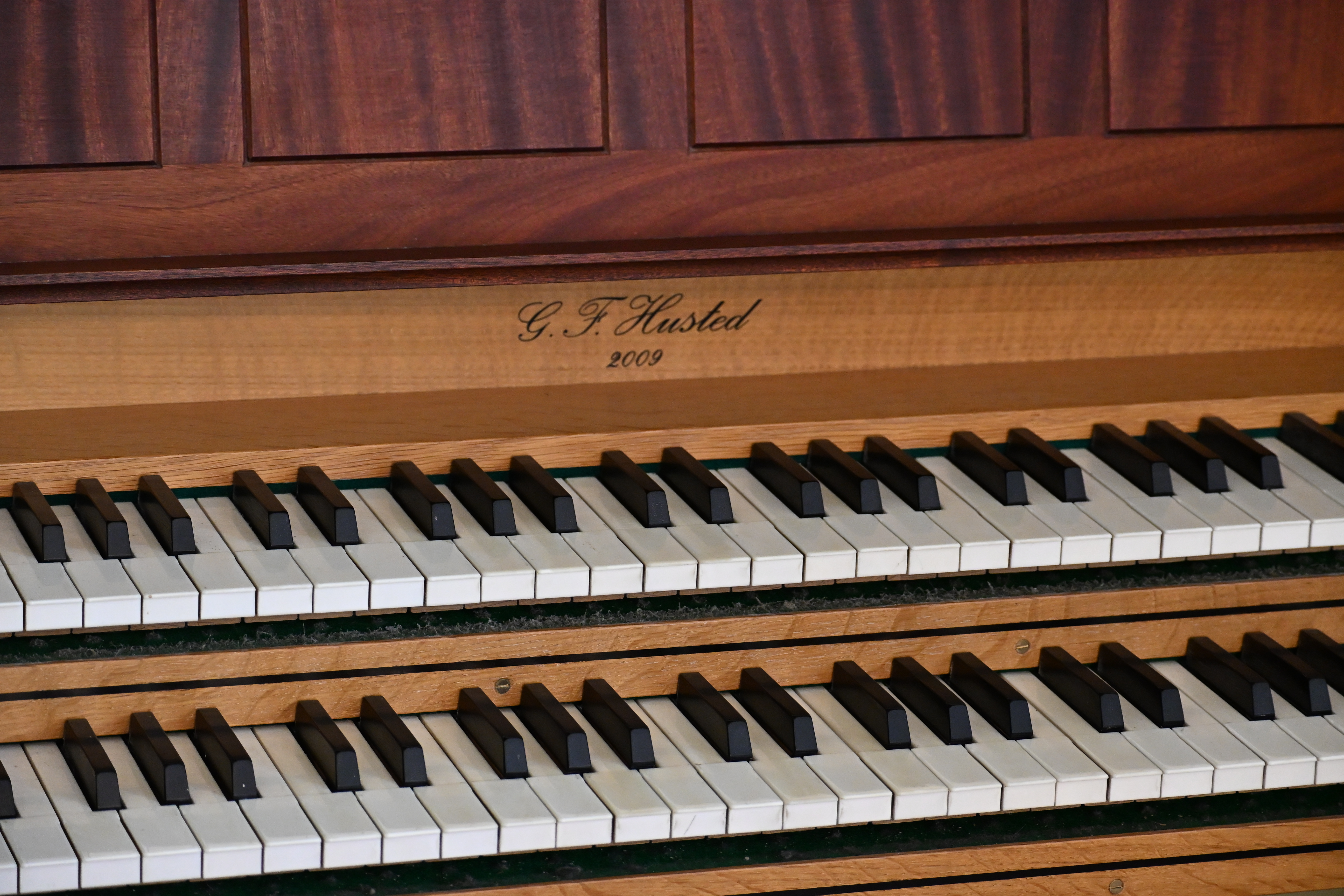 Tangenter på Annisse kirkes orgel