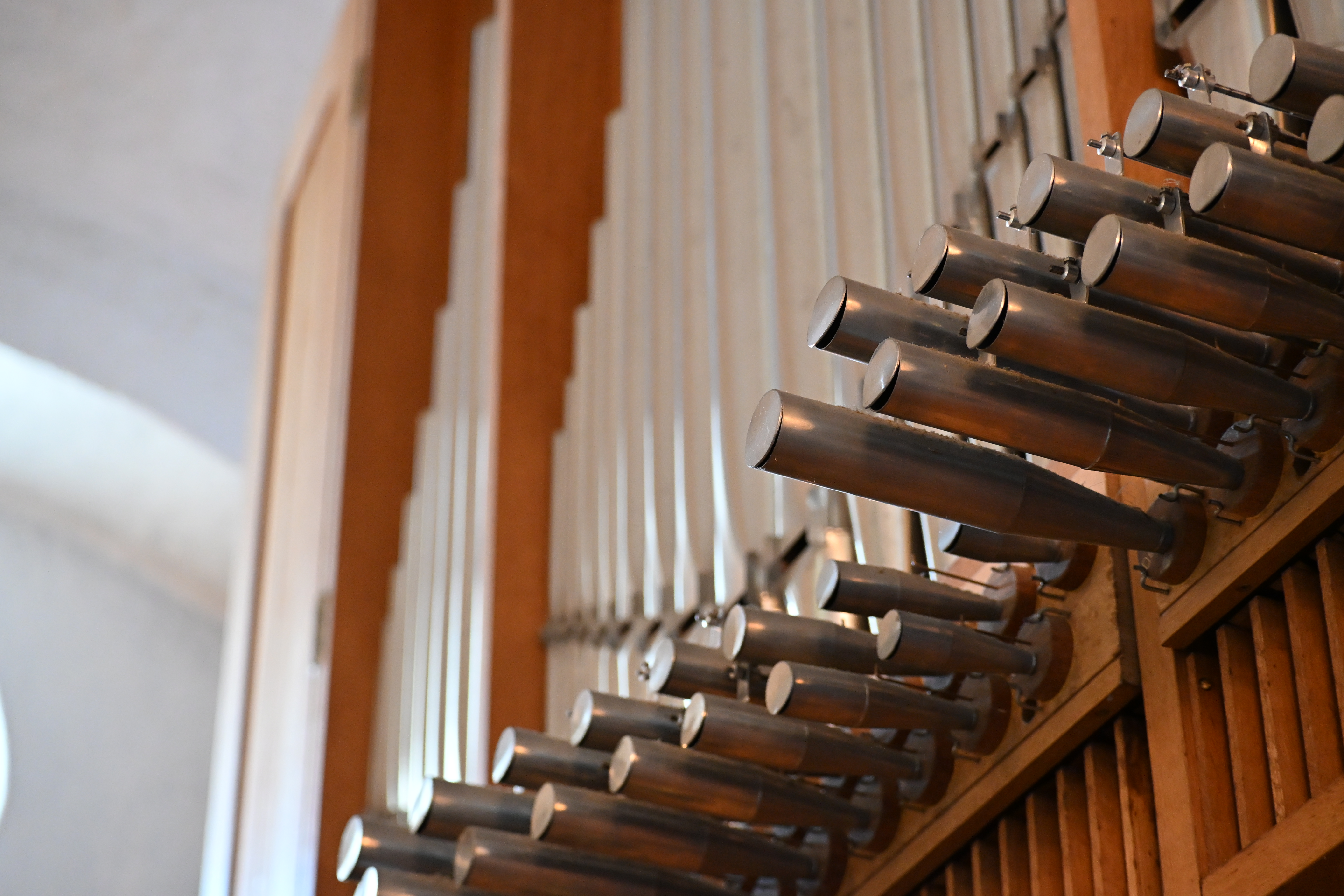 Orgel piber på orglet i Ramløse kirke